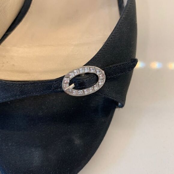 Jimmy Choo Black Slingback heels sz 37 - Picture 6 of 15